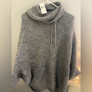 Oversize ponco sweater 1x/2x